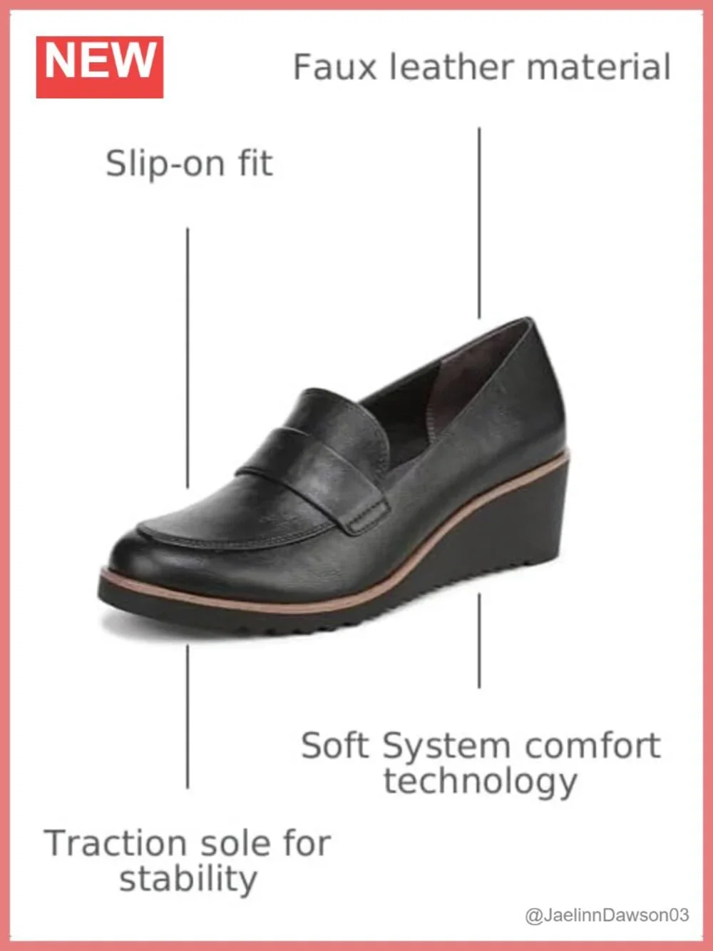 LifeStride Zed 2 Women's Pointed Toe Wedge Loafer Slip-On Comfort Shoes